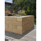 Germania antik® Système de Mur Elément de Base Beige Vieilli Larg. 21,0CM Long. 28,0CM Haut. 14,0CM