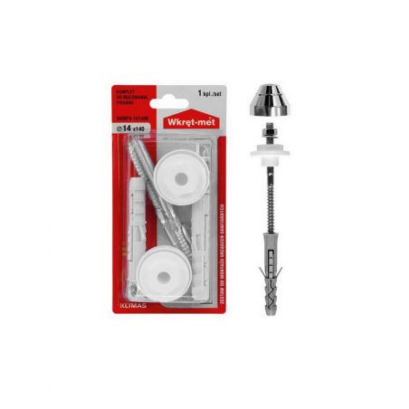 BKMPX Kit de Fixation pour Urinoir Gris Ø14MM Long. 140MM