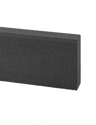 Vios® Bordure de Jardin Béton Anthracite Grenaillé Ep. 8CM Haut. 25CM Long. 100CM