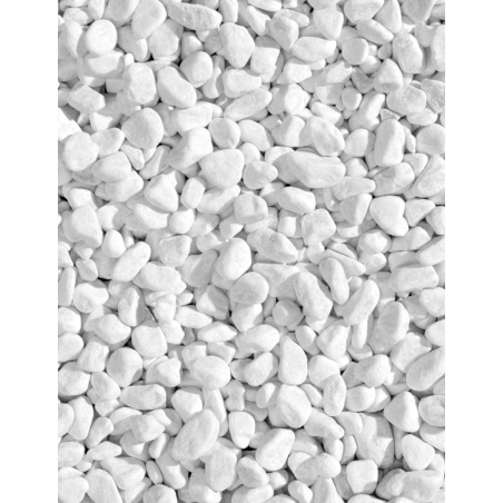 Galet de Marbre Blanc Granulométrie 7/15MM Sac 25KG