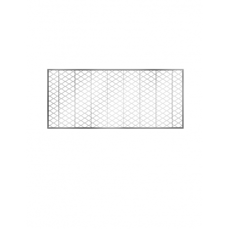 Wolfa Grille pour Cour Anglaise en Métal Déployé Larg. 126CM Prof. 43CM