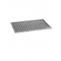 Wolfa Kit Racleur de Pied Gris Clair avec Paillasson Grille Métal Pressée 30X10MM Larg. 75CM Prof. 50CM