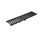 Meapark B125 Caniveau de Drainage avec Grille Passerelle Fonte Long. 100CM