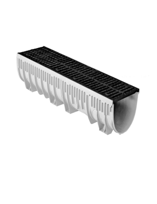 Mearin Plus 200 D400 Caniveau de Drainage avec Grille Passerelle Fonte CXL Long. 100CM