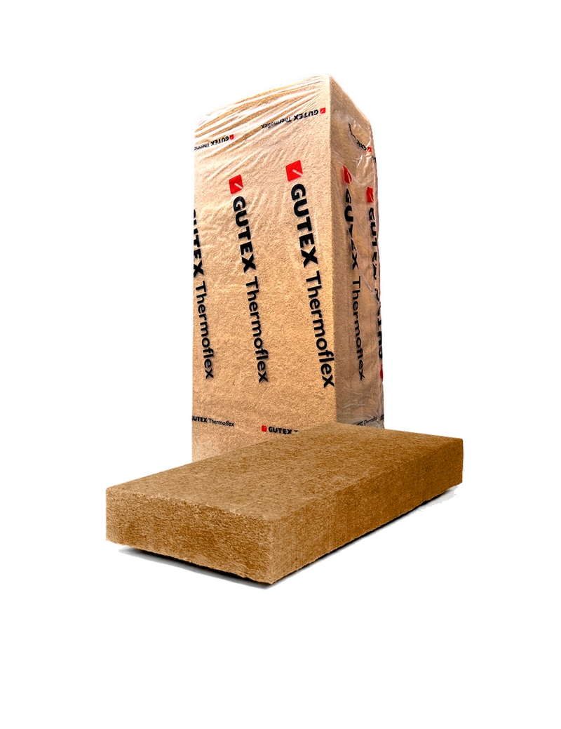 Thermoflex Panneau Isolant Laine de Bois Flexible Larg. 575MM Long. 1350MM Ep. 200MM Lot de 1,55m²